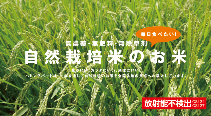 無農薬・無肥料・無除草剤 毎日食べたい!自然栽培のお米